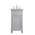 Elegant Decor 19 In. Single Bathroom Vanity Set In Light Grey VF12319GR